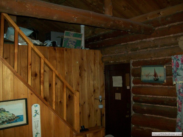 upstairs is a large sleeping loft