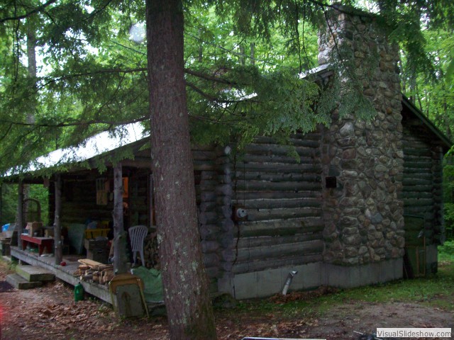 Authentic Handbuilt Hemlock Log Cabin Home